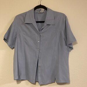 Anna and Frank Blue Button Down